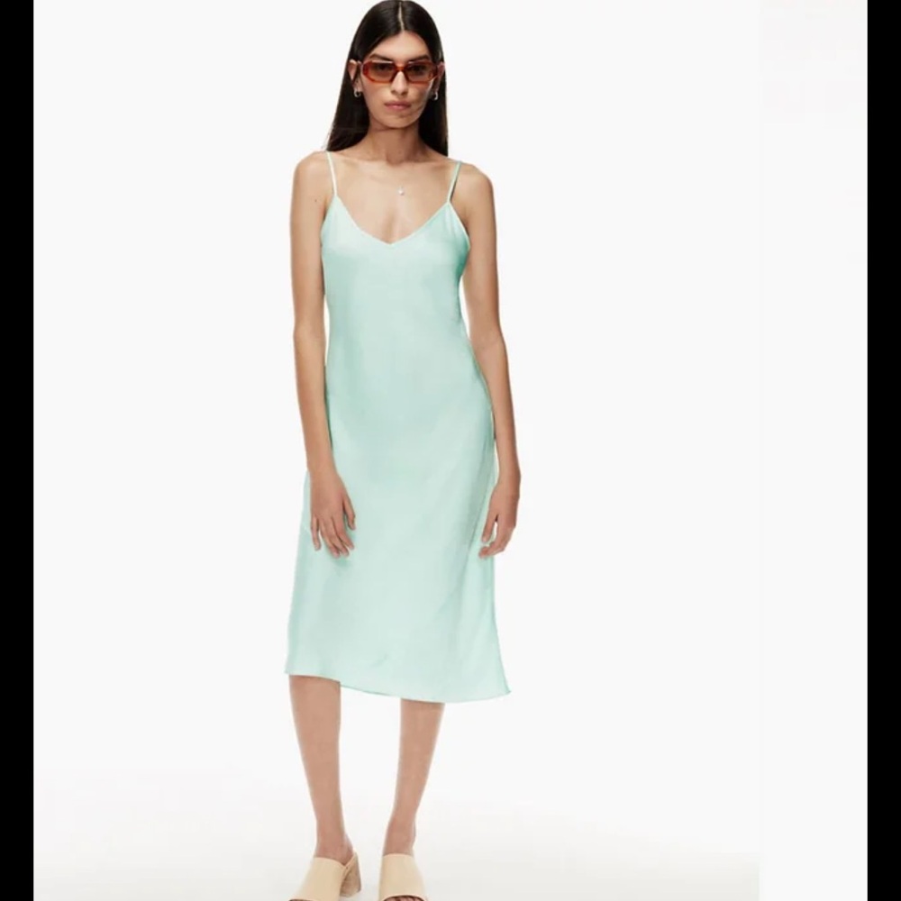 aritzia slip midi dress